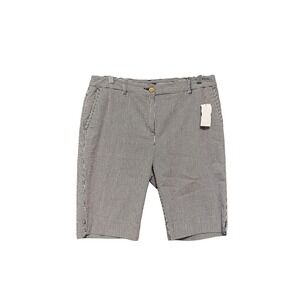 Charter Club Striped Bermuda Shorts High Waist Golf Casual Comfort Size ‎ 10